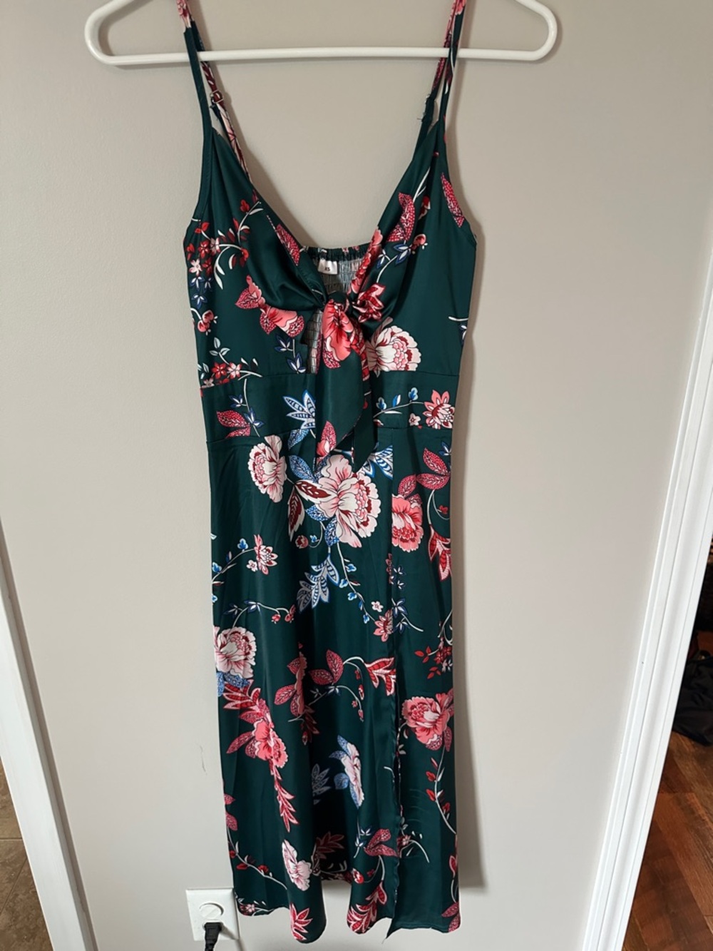 Floral Tie-Front Dress